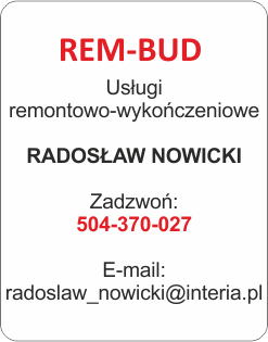 remonty REM BUD, usługi remontowe Łódź